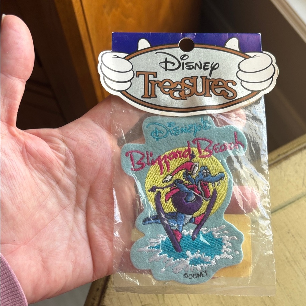Vintage Disney Treasures Blizzard Beach Patch - Blue and Yellow